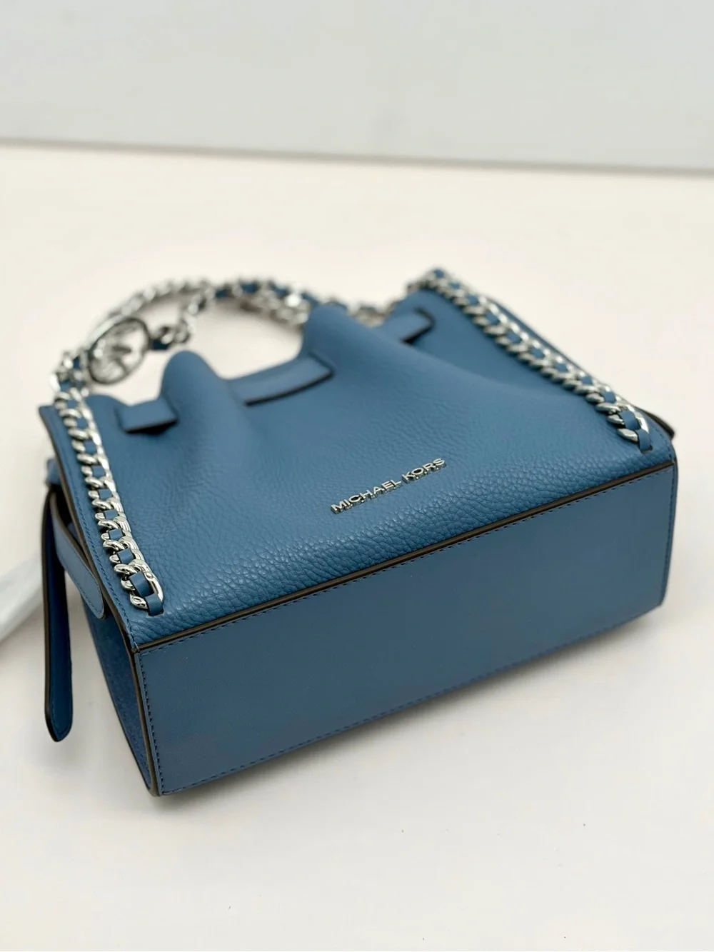 Michael Kors Mina Small Convertible Crossbody Bag Messenger Navy